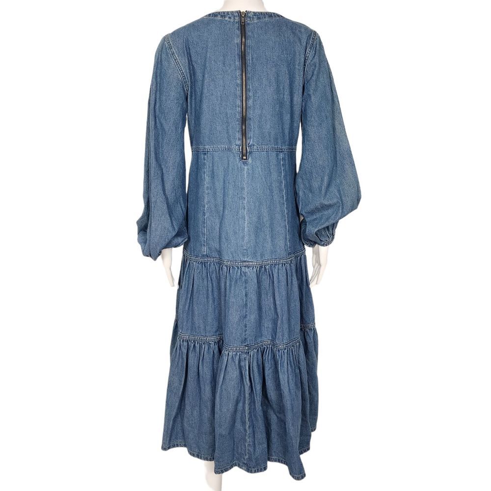 Sample* Maxi Tiered Denim Dress - Picture 3 of 7